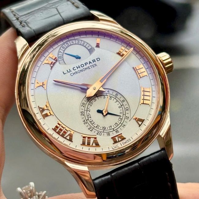 Chopard L.U.C Quattro Cót tay - Vàng đúc 18k - máy trữ cót 9 ngày 1