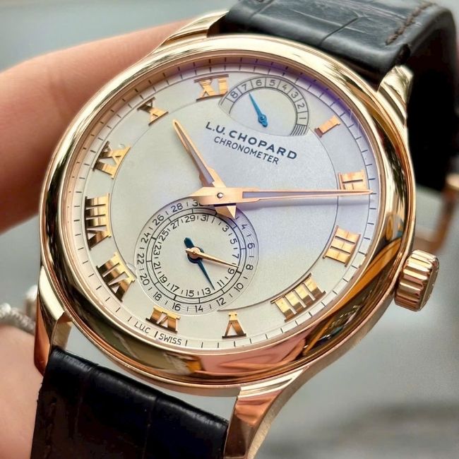 Chopard L.U.C Quattro Cót tay - Vàng đúc 18k - máy trữ cót 9 ngày 6