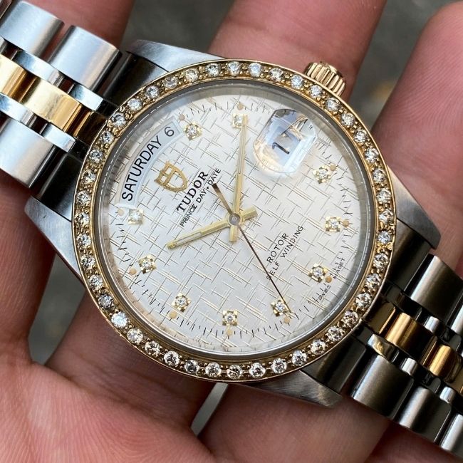 Tudor Prince Day-Date 76213 Demi 18k Diamond 36mm 3