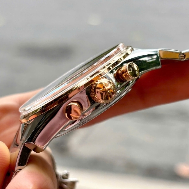 ZENITH Chronograph El Primero Open Heart 51.2080.4021 Niềng vàng 18k bản dây thép 5