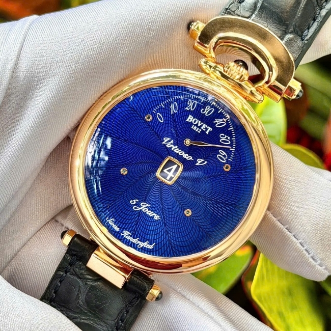 Bovet 18k Rose gold Enamel Dial watch 43MM Fleurier ACHS025 Limited Edition 100 3