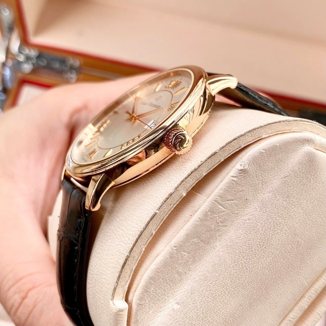 Carl F. Bucherer Adamavi vàng đúc 18k 39mm Automatic - mặt trắng - dây da 5