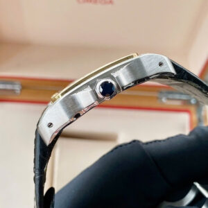 Cartier Santos 100 2656 W20072X7 18k Gold Bezel Custom Diamonds Automatic 4