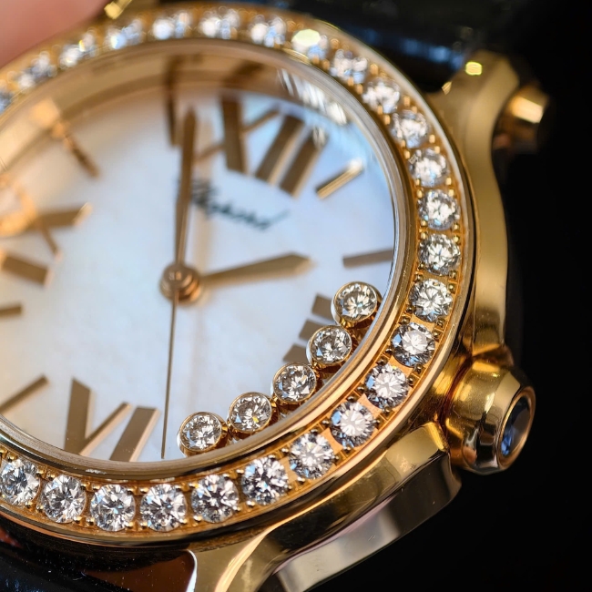 Chopard Happy Sport Mother of Pearl Dial Ladies Watch 27_4189-5005 Automatic 6
