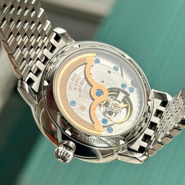 FC705 Moonphase Date Automatic - mặt trắng - dây kim loại 3