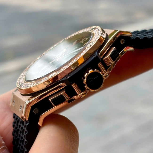 Hublot Big Bang King Gold 18k 41mm Niềng kim 2 hàng - mặt đen 5