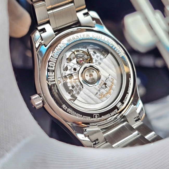 Longines Master trăng sao - cọc số kim cương - 40mm - mặt xanh - Automatic 3