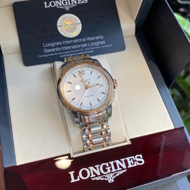 Longines Saint-Imier Demi vàng 18k L27665 Automatic 41mm - mặt trắng - dây kim loại 1 Longines Saint-Imier Demi vàng 18k L27665 Automatic 41mm - mặt trắng - dây kim loại 1