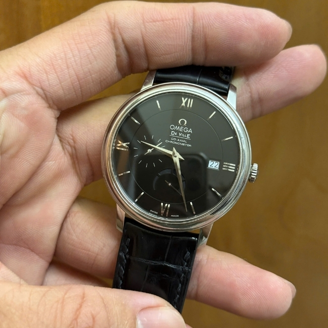 Omega De Ville Power Reserve Coaxial 42413420101001 - mặt số đen 39,5mm 1