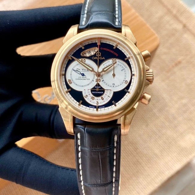 Omega DeVille Chronoscope Vàng đúc 18k 41mm bản giới hạn 30 chiếc 2 Omega DeVille Chronoscope Vàng đúc 18k 41mm bản giới hạn 30 chiếc 2