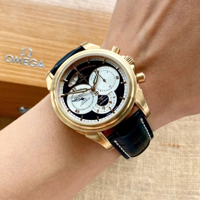 Omega DeVille Chronoscope Vàng đúc 18k 41mm bản giới hạn 30 chiếc 8 Omega DeVille Chronoscope Vàng đúc 18k 41mm bản giới hạn 30 chiếc 8