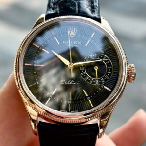 Rolex Cellini 50515 mặt đen - Vàng đúc 18k - kim báo lịch ngày 3