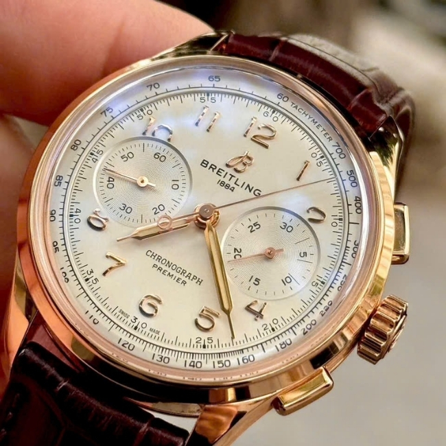Breitling Premier B09 Chronograph RB0930371G1P1 Vàng Khối 18K 40mm 5