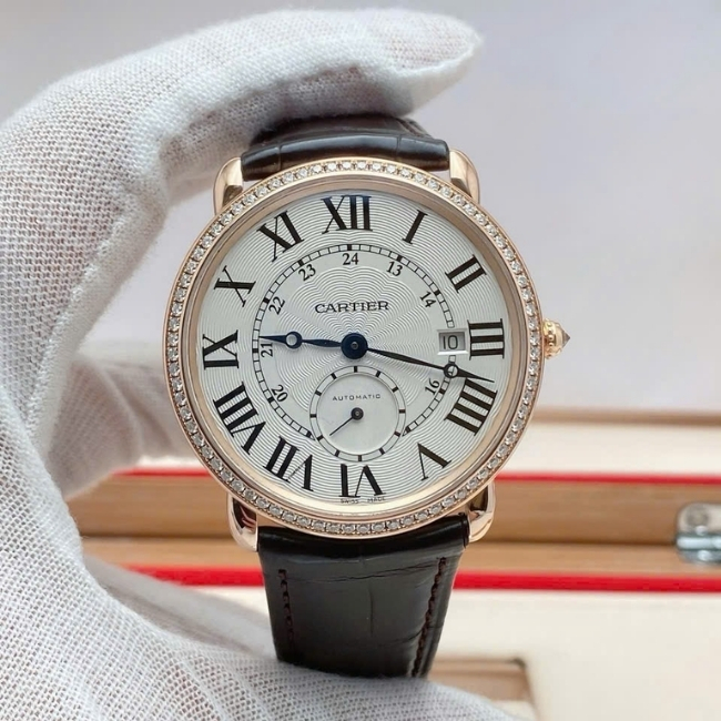 Cartier Ronde De Cartier WR007017 Pink Diamonds 40mm Vàng đúc 18k 1