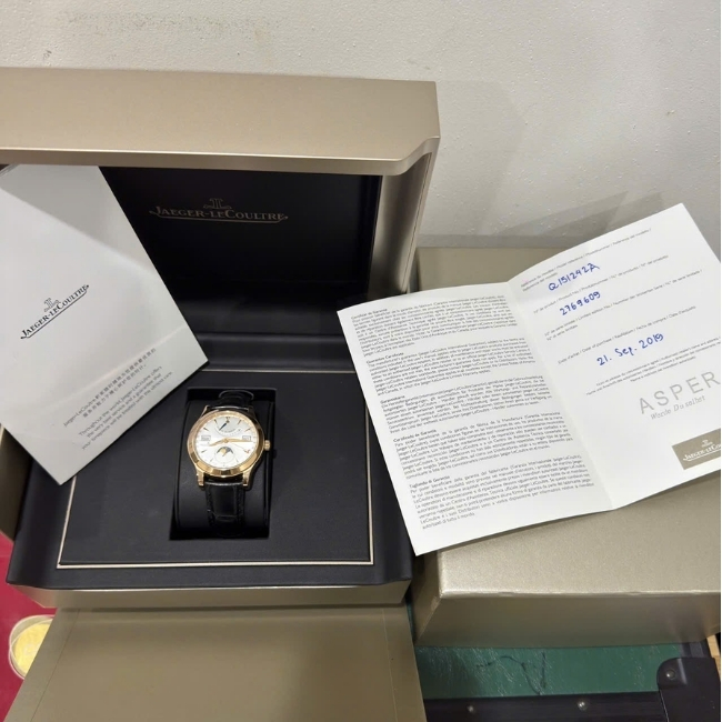 Jaeger-LeCoultre JLC trăng sao Vàng đúc 18k - lịch thứ ngày tháng - củ văng 22k 8
