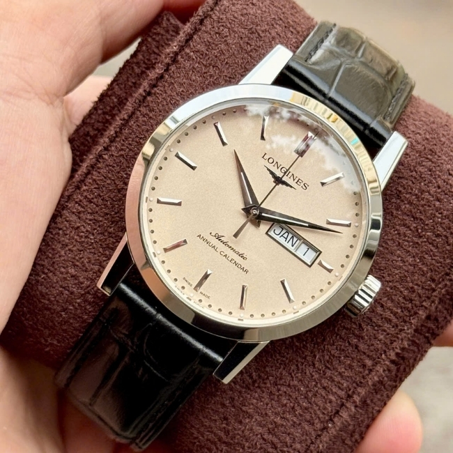 Longines Heritage annual calendar 40mm - 1 năm chỉnh lịch 1 lần 1