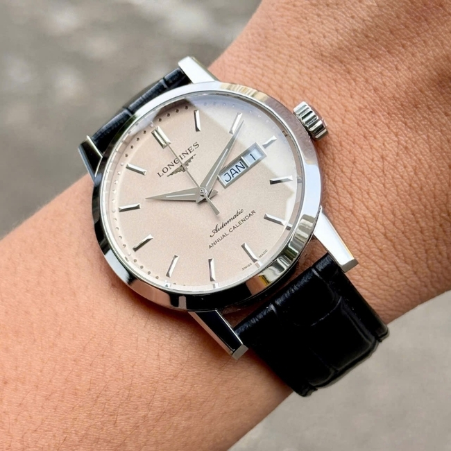 Longines Heritage annual calendar 40mm - 1 năm chỉnh lịch 1 lần 5