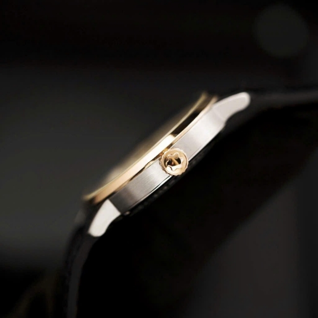 Montblanc Heritage 18k Bezel Demi vàng hồng Au750 39mm Automatic 6