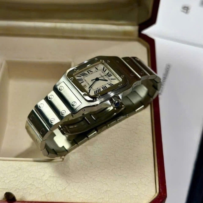 Cartier Santos De Cartier Quartz W20060D6 Watch 29 X 29mm 3