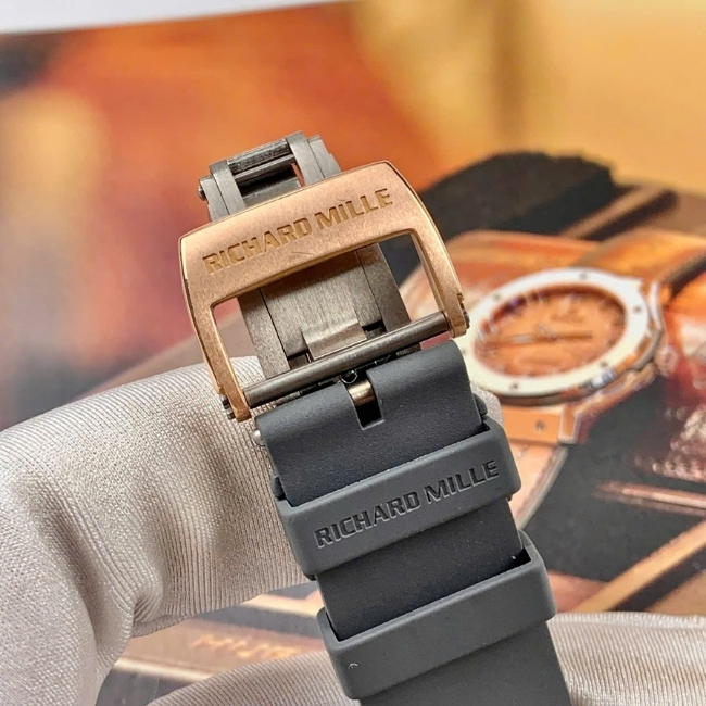 Đồng hồ Richard Mille RM010 vàng hồng 18k Diamond Pave 39,3mm x 48 mm 7