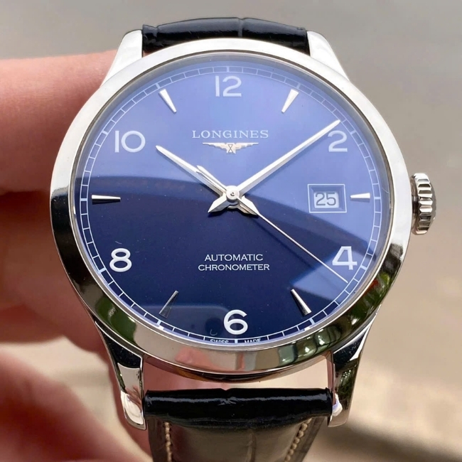 Longines Record Automatic Blue Dial Watch L2.820.4.96.2 2