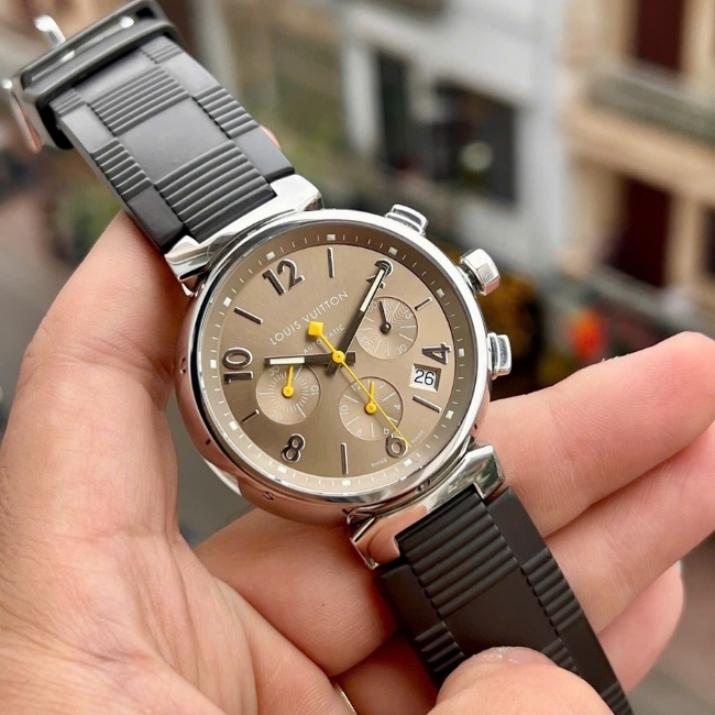 Louis Vuitton Tambour Chronograph Automatic Watch Q1122 40mm 7