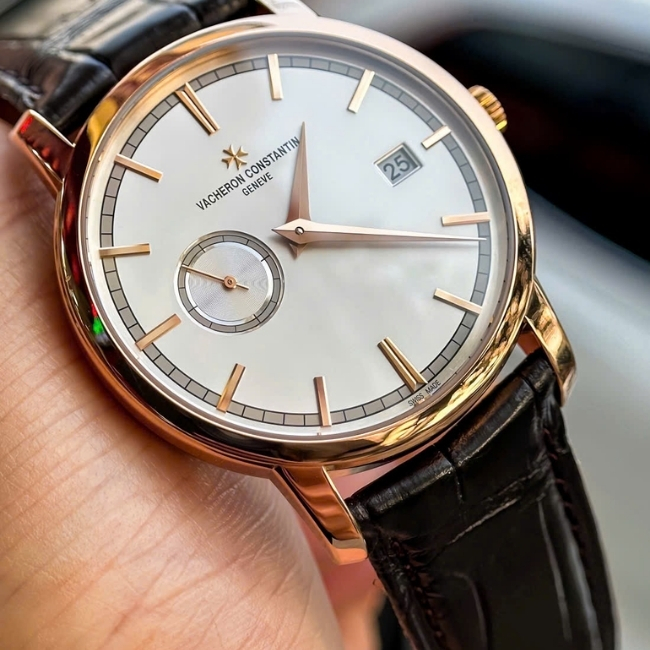 Vacheron Constantin Traditionelle Vàng hồng khối 18k 38mm - Củ văng vàng 22k 5