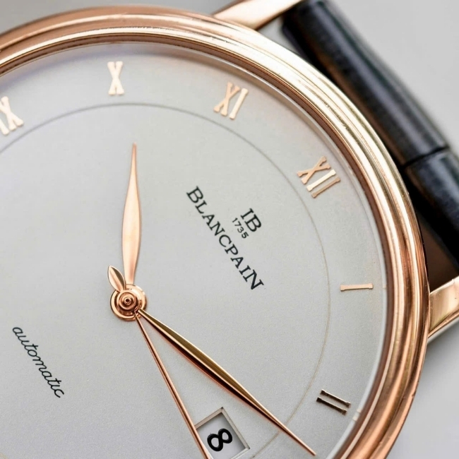 Blancpain Villeret Vàng khối 18k - mặt trắng - cọc số la mã - Automatic 3