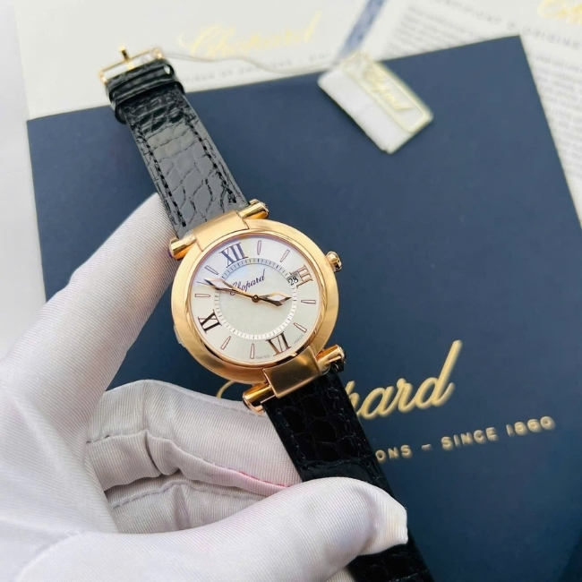 Chopard Imperiale Quartz MOP 18k Rose Gold 384221-5001 36mm 5