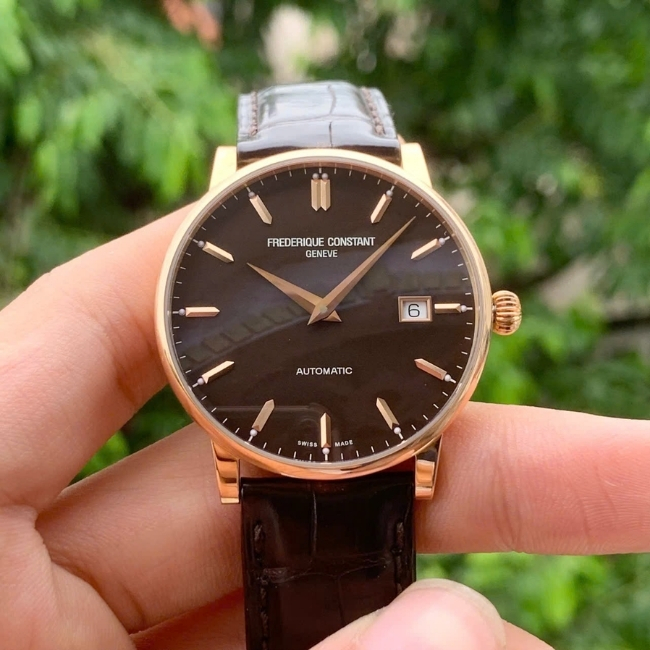 FC316 Slimline Vàng đúc 18k 38mm - mặt số nâu - Automatic 1