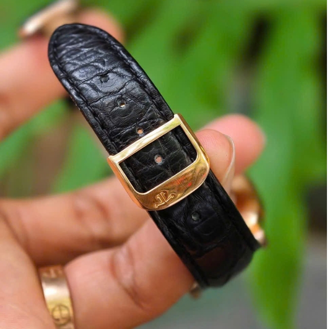 Jaeger-Lecoultre Vàng đúc 18k Master Geographic mặt đen Q142.24.70 38mm 5