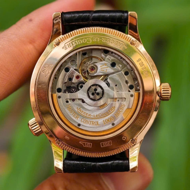Jaeger-Lecoultre Vàng đúc 18k Master Geographic mặt đen Q142.24.70 38mm 7