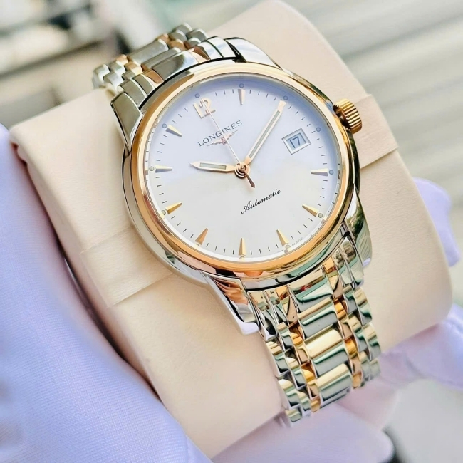 Longines Saint Imier 38.5mm Demi vàng hồng 18k GC200 Automatic 1