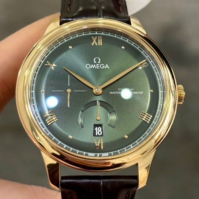 Omega DeVille Prestige Vàng đúc 18k 41mm Green 434.53.41.21.10.001 1