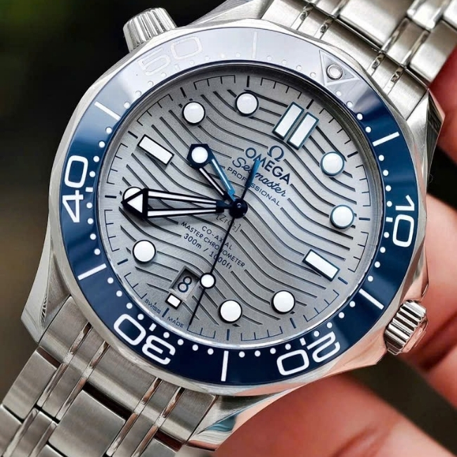 Omega Seamaster Diver 300 mặt xám 42mm - Master Coaxial - có van xả khí heli 3