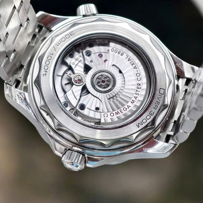 Omega Seamaster Diver 300 mặt xám 42mm - Master Coaxial - có van xả khí heli 6