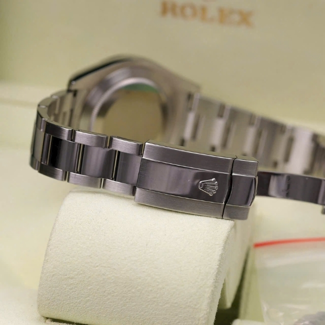 Rolex DateJust Rhodium 41mm - cọc kim - mặt xám - Jubilee 3