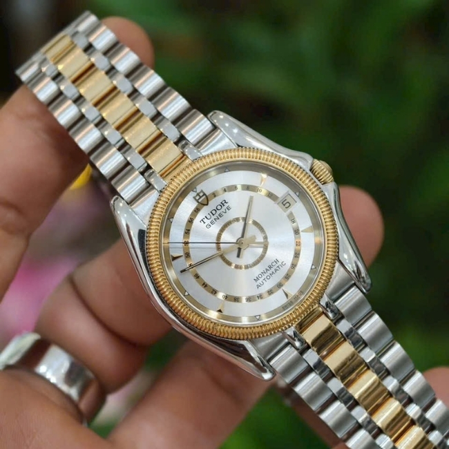 Tudor Monarch 38733 Automatic Demi vàng 18k 35mm 5