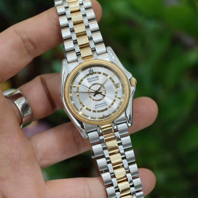 Tudor Monarch 38733 Automatic Demi vàng 18k 35mm 6