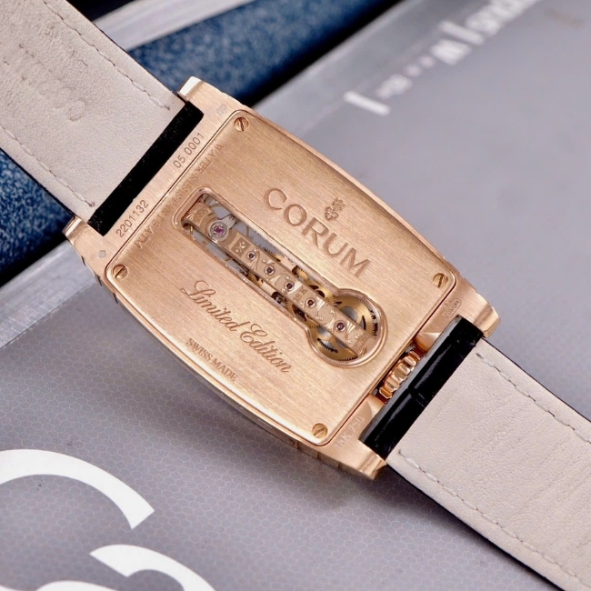 Corum Golden Bridge 18k Rose Gold 113.770.55_0001 GN01 bản lên Full Diamonds Baguette 5