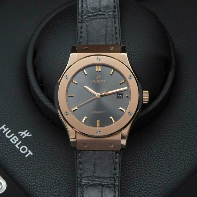 Hublot Classic Fusion Titanium 18k King Gold 42mm 542.OX.7081.LR - mặt xám trải tia 5