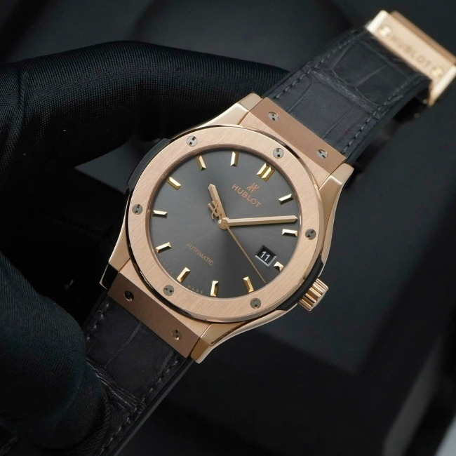 Hublot Classic Fusion Titanium 18k King Gold 42mm 542.OX.7081.LR - mặt xám trải tia 7