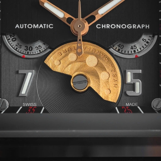 Hysek Furtif Chronograph Grande Date FU4422B03 44mm limited 30 chiếc Titanium 18k 3