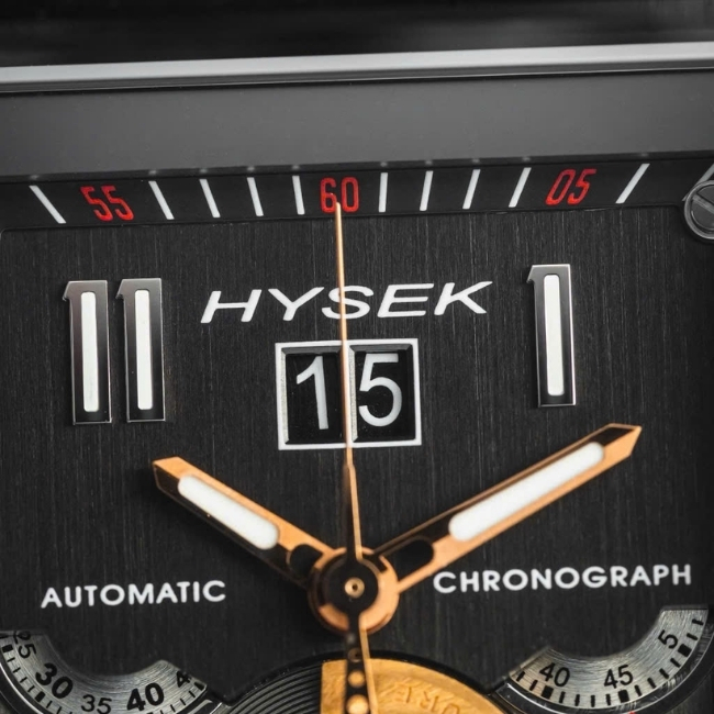 Hysek Furtif Chronograph Grande Date FU4422B03 44mm limited 30 chiếc Titanium 18k 9