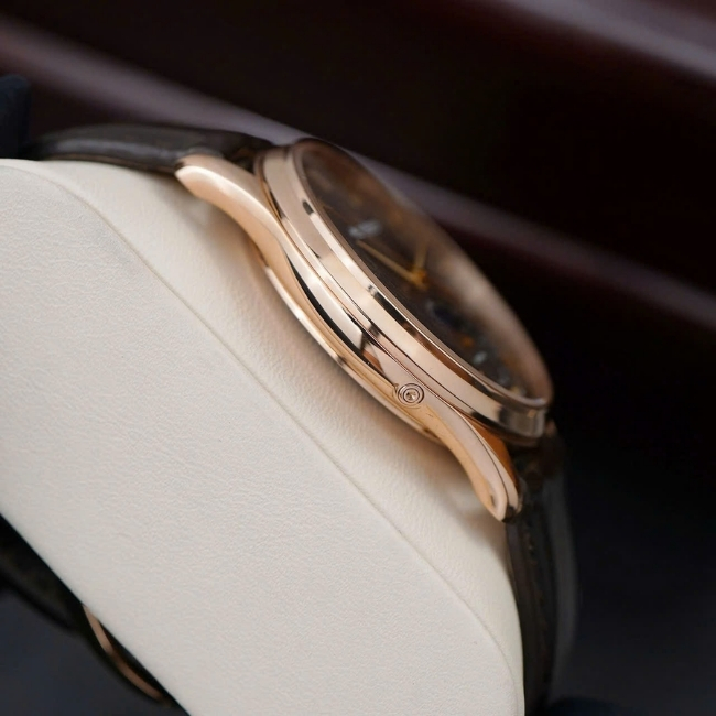 Jaeger-LeCoultre JLC trăng sao - Vàng đúc 18k - mặt xám tia - 39mm Automatic 10