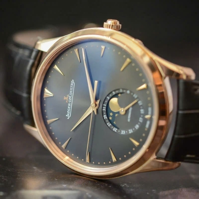 Jaeger-LeCoultre JLC trăng sao - Vàng đúc 18k - mặt xám tia - 39mm Automatic 5
