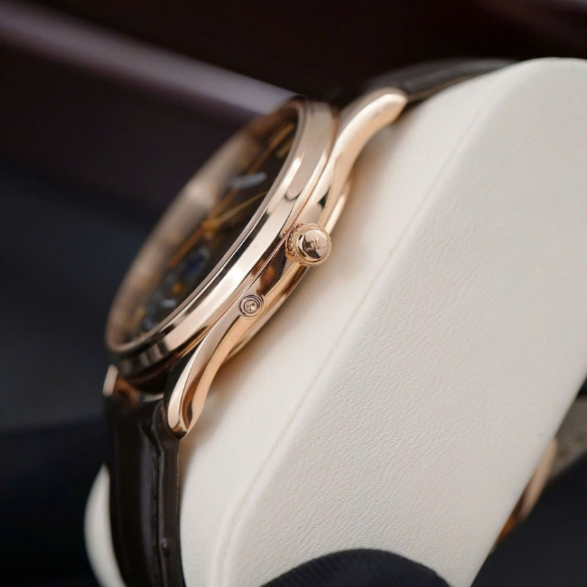 Jaeger-LeCoultre JLC trăng sao - Vàng đúc 18k - mặt xám tia - 39mm Automatic 8
