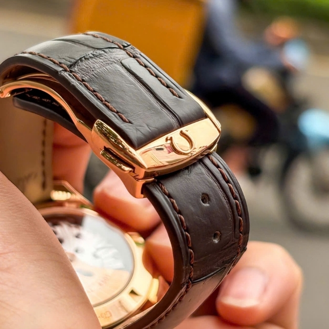 Omega Aqua Terra 150M Vàng đúc 18k nguyên khối - mặt số đen 38.5mm 4