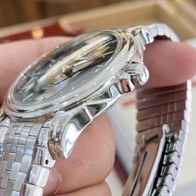 Omega DeVille Co-Axial Chronometer - vảy rồng black - bản 3 kim 1 lịch 38.5mm 2