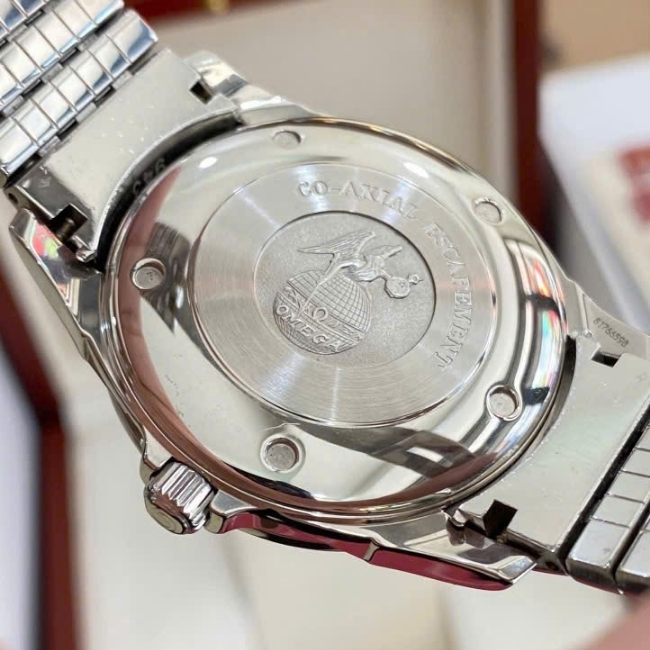 Omega DeVille Co-Axial Chronometer - vảy rồng black - bản 3 kim 1 lịch 38.5mm 7